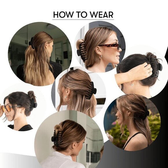 Large Claw Clips For Thick Hair – Large Hair Clip For Thick Hair, Big Hair Clips - Picture 5 of 7